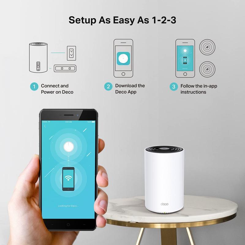 Sistema WiFi Mesh TP-Link Deco X68 Tri-Band WiFi 6 - Pacote